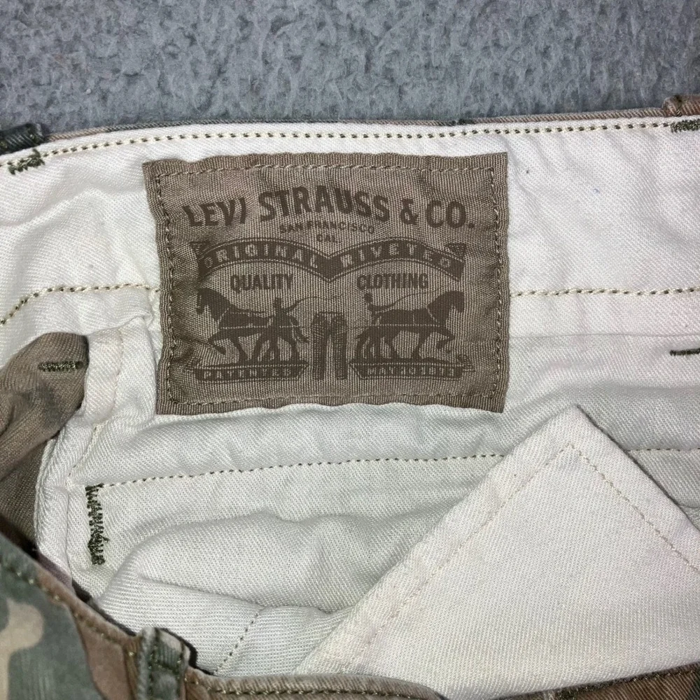 Levis Cargo Pants Men 36x31 Green Camo Outdoor Army Utility Grunge‎ Gorpcore y2k